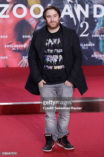 Philipp Betz attends the Berlin fan screening of the film 'Zoolander No. 2' at CineStar on February 2, 2016 in Berlin, Germany.
