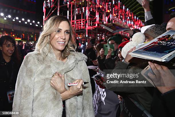 Kristen Wiig attends the Berlin fan screening of the Paramount Pictures film 'Zoolander No. 2' at CineStar on February 2, 2016 in Berlin, Germany.