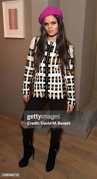 Bip Ling attends the Richard Braqo VIP dinner at 155 Bar and Kitchen on February 2, 2016 in London, England.