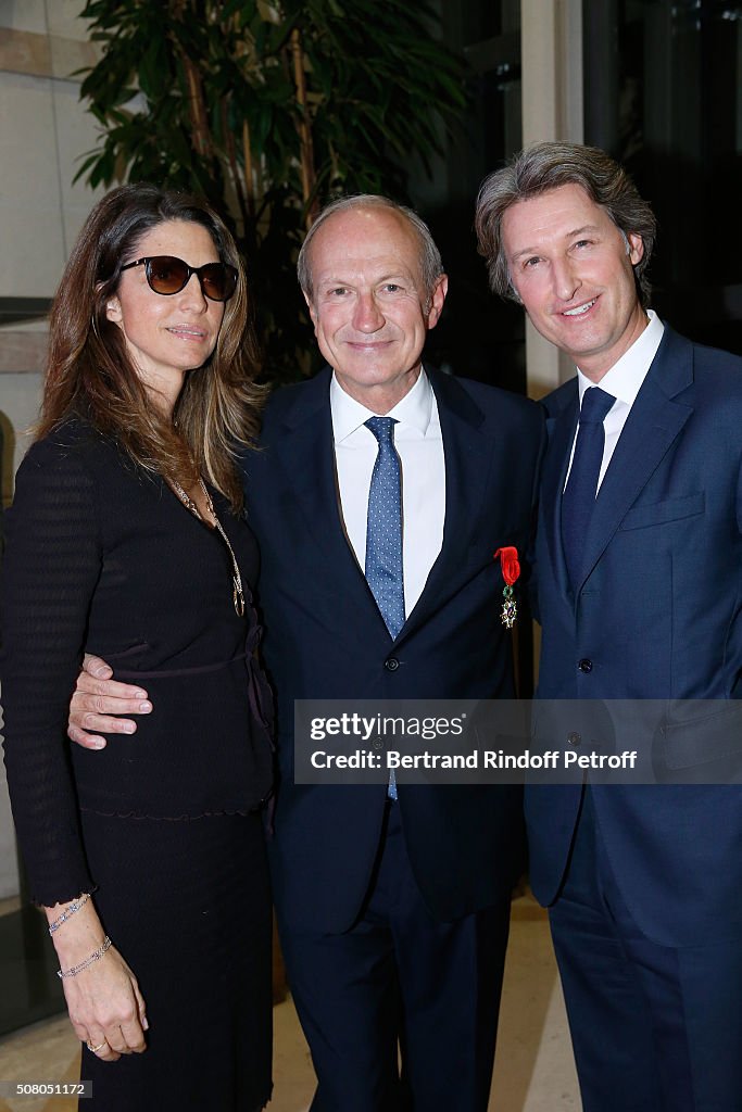 Jean-Paul Agon Receives Insignia Of Officer Of The Legion Of Honor In Paris