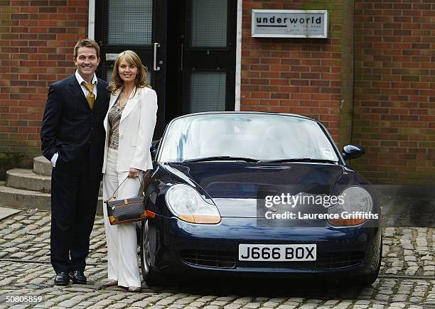 Comedian, TV actor and former gameshow host Bradley Walsh, and Bad Girls actress Debra Stephenson attend photocall ahead of their debut appearances...