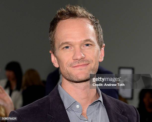 Neil Patrick Harris is seen front row during Ovadia & Sons New York Fashion Week Men's Fall/Winter 2016 at Skylight at Clarkson Sq on February 2,...