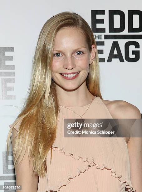 Katrin Thormann attends the "Eddie The Eagle" Screening at Landmark Sunshine Theater on February 2, 2016 in New York City.