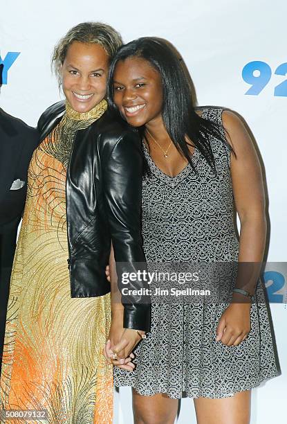 Erica Reid and Arianna Reid attend L. A. Reid in conversation with Gayle King with special guest Meghan Trainor at 92Y on February 2, 2016 in New...