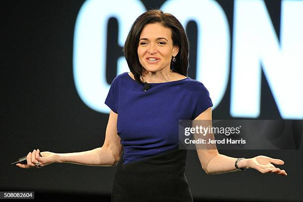 Sheryl Sandberg attends AOL MAKERS Conference at Terranea Resort on February 2, 2016 in Rancho Palos Verdes, California.