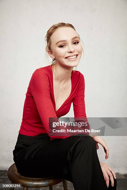 Lily-Rose Melody Depp of 'Yoga Hosers' poses for a portrait at the 2016 Sundance Film Festival Getty Images Portrait Studio Hosted By Eddie Bauer At...