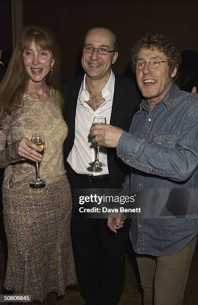 Heather Taylor with husband Roger Daltrey and Paul McKenna at his party to celebrate his book 'Change Your Life In 7 Days' staying at the top, held...