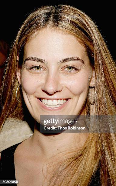 Actress Clementine Ford attends the Premiere Magazine Party for Last Goodbye at Premiere Lounge, Soho at Tribeca Film Festival on May 6, 2004 in New...