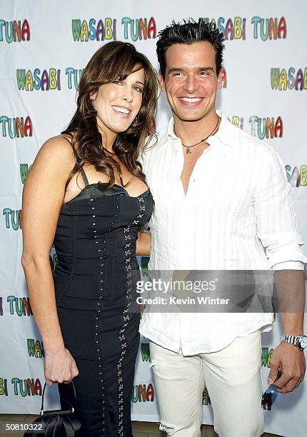 Celia Fox , Chairwoman of Cafe Entertainment and actor Antonio Sabato Jr. Arrive at the premiere of "Wasabi Tuna" at the Laemmle Sunset 5 Theatre on...
