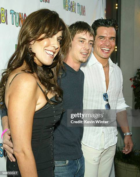 Celia Fox , Chairwoman of Cafe Entertainment, actor Jason London and actor Antonio Sabato Jr. At the premiere of "Wasabi Tuna" at the Laemmle Sunset...