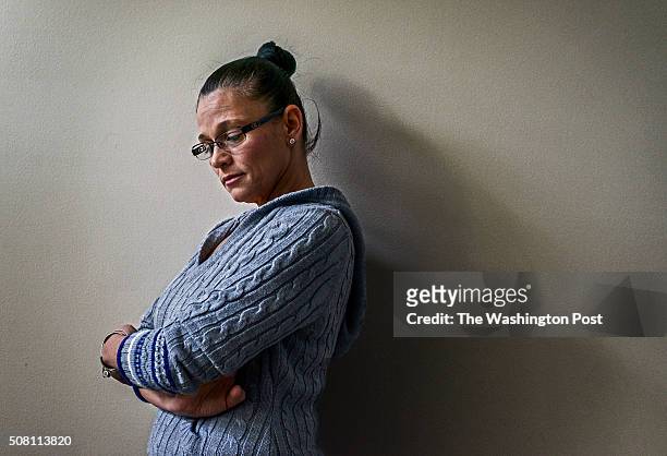 Patricia Vallejo, who lost a daughter to a heroin overdose, in her home on January 2016 in Woodbridge, VA.