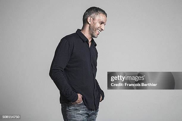 Actor Sami Bouajila is photographed for Self Assignment on December 1, 2015 in Paris, France.