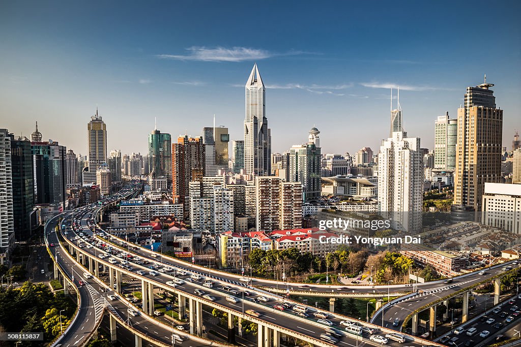 Futuristic Cityscape of Shanghai