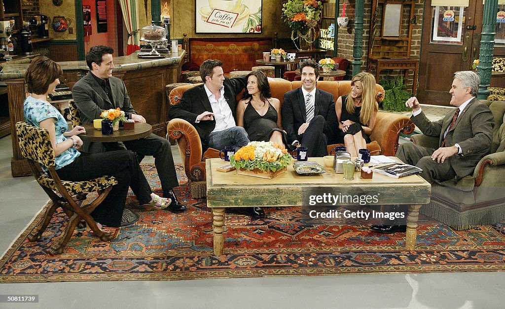 Cast of "Friends" on the "Tonight Show with Jay Leno"