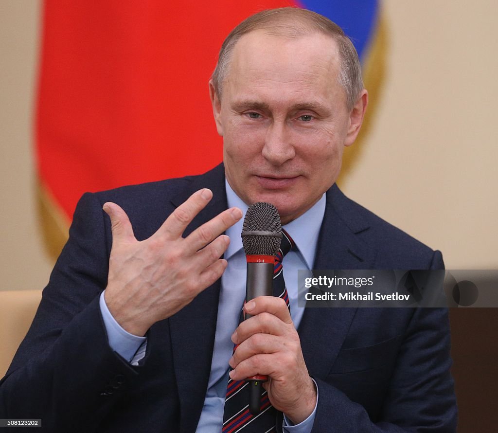 Russian President Putin Attends Leaders Club for Business Initiatives Promotion