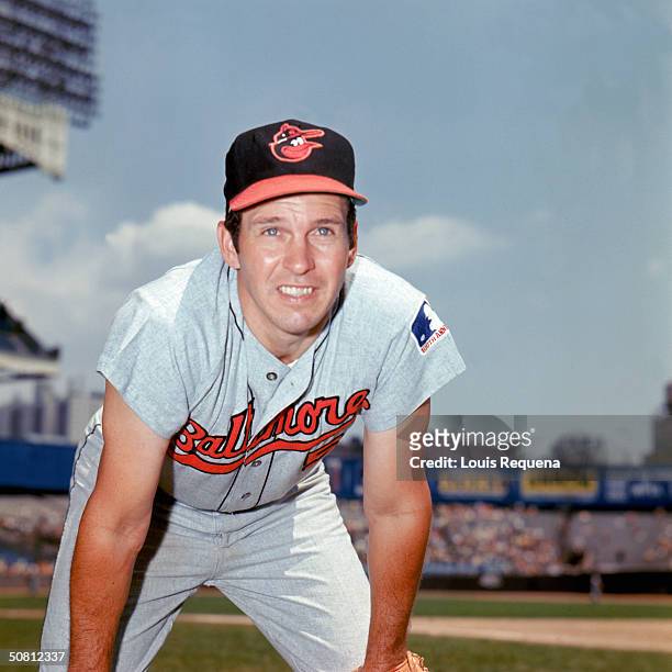 Brooks Robinson of the Baltimore Orioles poses for a portrait. Robinson played for the Orioles from 1955-1977.