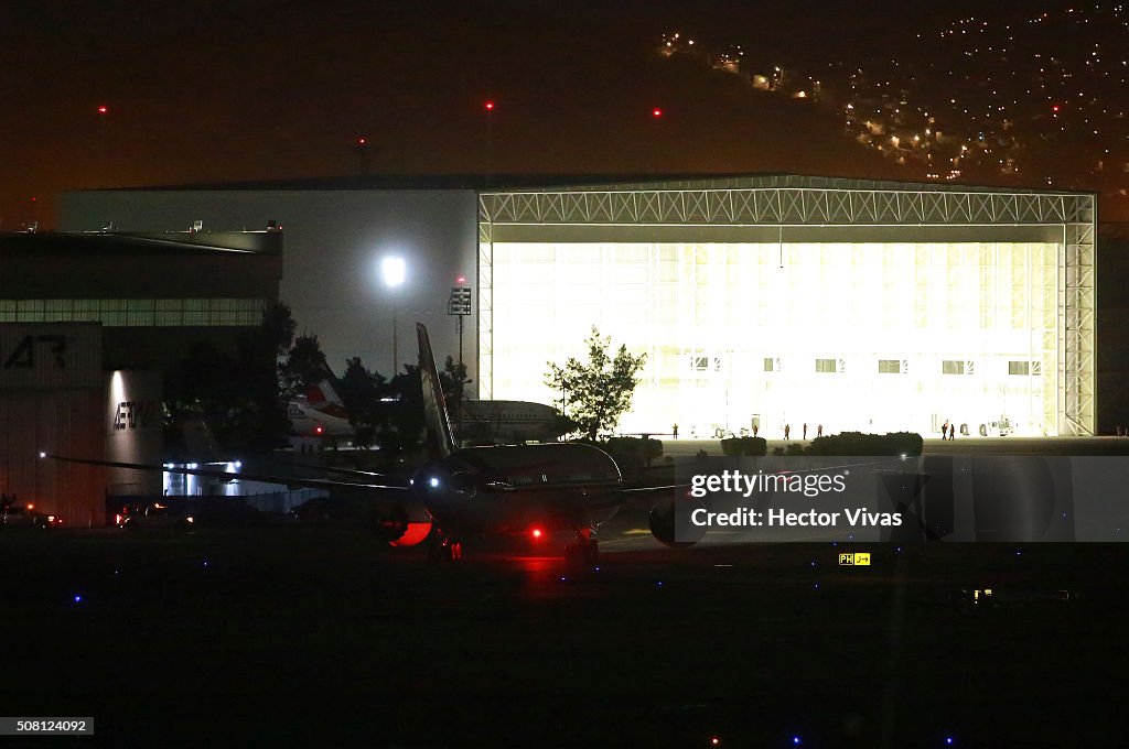 Mexico's New Presidential Plane Arrival