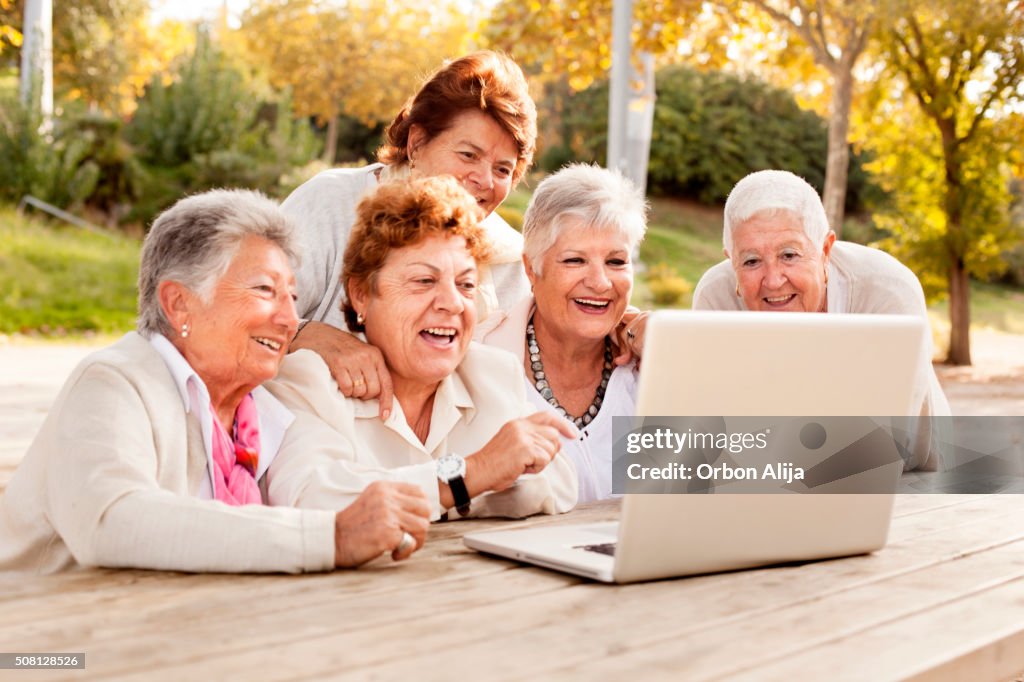 Women using laptop