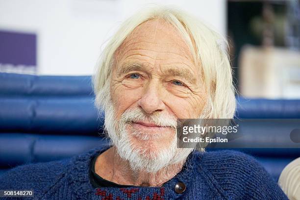 French actor Pierre Richard attends a news conference at the TASS News Agency on February 3, 2016 in Moscow, Russia.