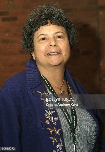 Author Lynne Elkin poses at the Unraveling The Code: Rosalind Franklin and DNA panel during the 2004 Tribeca Film Festival May 8, 2004 in New York...