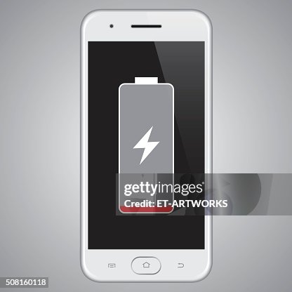 Vector Smartphone Low Battery Vector Smartphone Low Battery