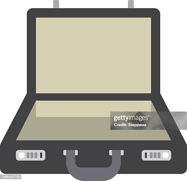 briefcase - open suitcase stock illustrations