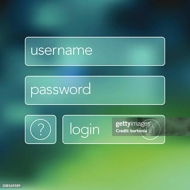 illustrations, cliparts, dessins animés et icônes de fenêtre de connexion ultra-légère - username and password icon