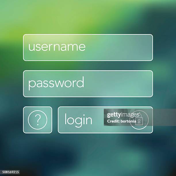illustrations, cliparts, dessins animés et icônes de fenêtre de connexion ultra-légère - username and password icon