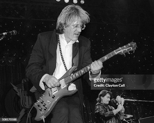 Paul Kantner performs with Jefferson Starship at the Bay Area Music Awards at the San Francisco Civic Auditorium on March 21, 1987.