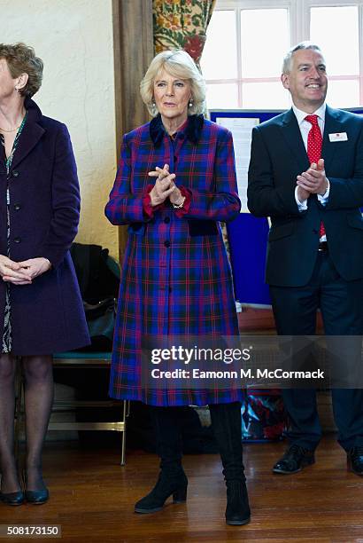 Camilla, Duchess of Cornwall, Patron of the National Literacy Trust attends a literature festival that celebrates the work of the National Literacy...