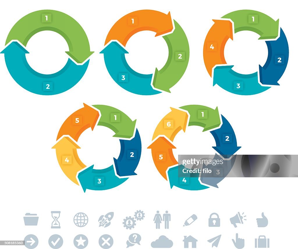 Connection Symbol Direction Arrow Connection Infographic Symbols High-Res Vector Graphic - Getty Images