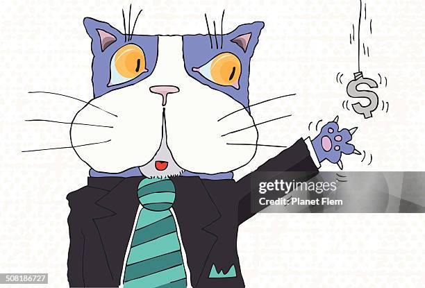fat cat - fat cat stock illustrations