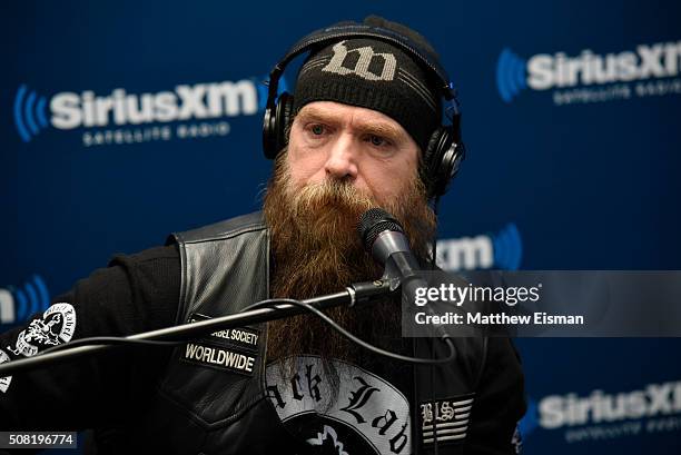 Zakk Wylde performs live at the SiriusXM Studios on February 3, 2016 in New York City.