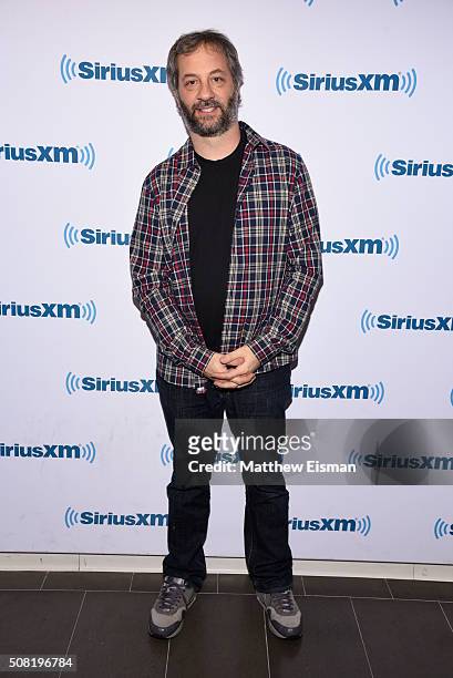 Judd Apatow visits the SiriusXM Studios on February 3, 2016 in New York City.