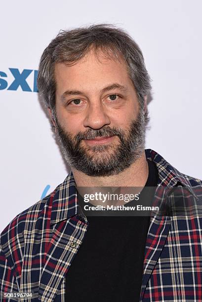 Judd Apatow visits the SiriusXM Studios on February 3, 2016 in New York City.