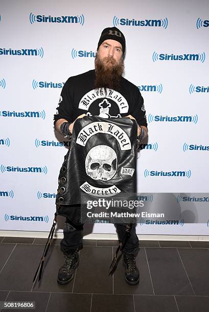 Zakk Wylde visits the SiriusXM Studios on February 3, 2016 in New York City.