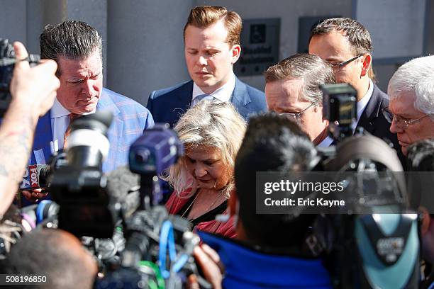 Sandra Merritt, a defendant in a recent indictment reversal stemming from a Planned Parenthood surreptitious video she helped produce, looks on as...