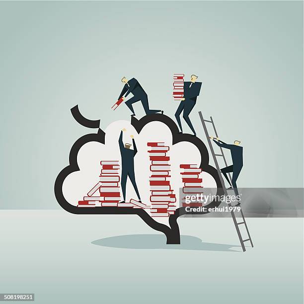 learning - ladder infographic stock illustrations