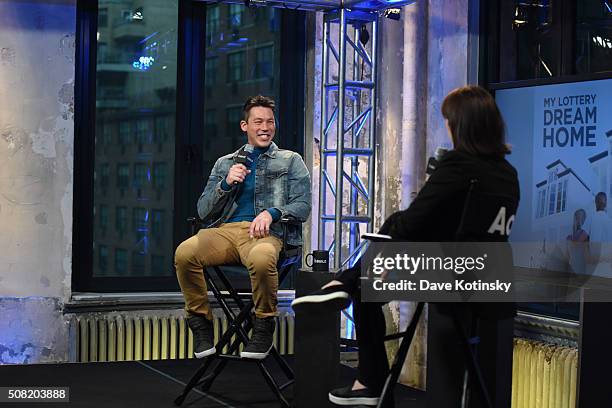 David Bromstad arrives at the AOL Build Speaker Series at AOL Studios In New York on February 3, 2016 in New York City.