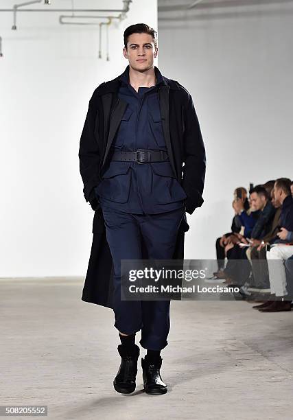 Models walks the Cadet - Runway show at Skylight at Clarkson Sq on February 3, 2016 in New York City.