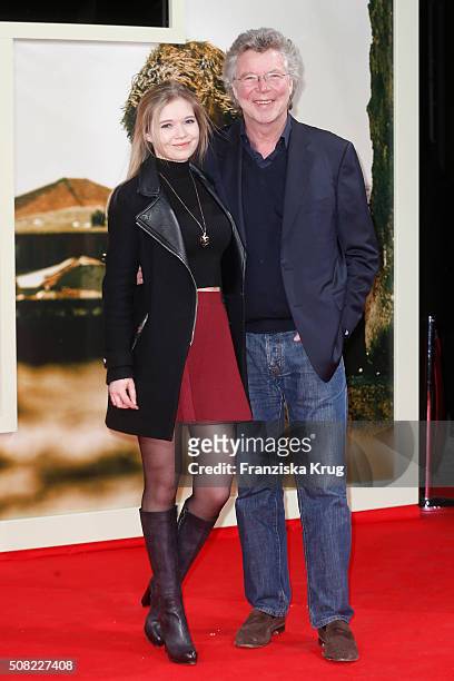 Farina Flebbe and Hans-Joachim Flebbe attend the 'Tschiller: Off Duty' German Premiere In Berlin on February 3, 2016 in Berlin, Germany.