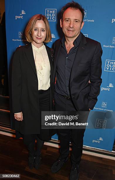 Lauren Ward and Matthew Warchus attend the press night after party for "The Master Builder" at The Old Vic Theatre on February 3, 2016 in London,...