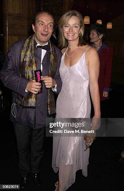Kit Hesketh-Harvey and the Spider attend the afterparty following the press night for "Beautiful And Damned," a new musical based on the lives of...