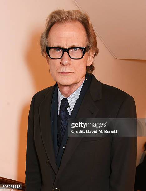 Bill Nighy attends the press night after party for "The Master Builder" at The Old Vic Theatre on February 3, 2016 in London, England.