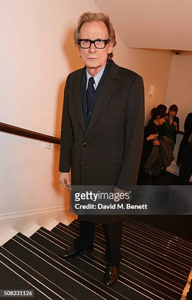 Bill Nighy attends the press night after party for "The Master Builder" at The Old Vic Theatre on February 3, 2016 in London, England.