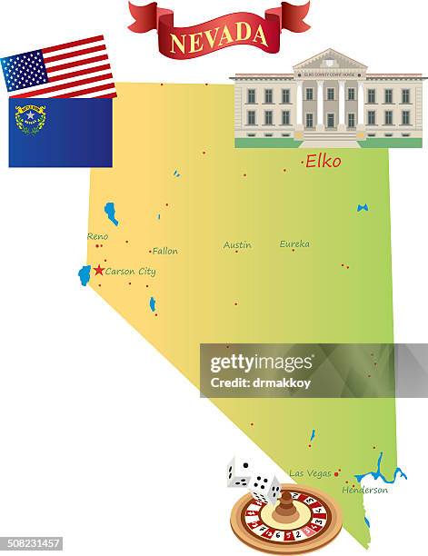 bildbanksillustrationer, clip art samt tecknat material och ikoner med elko city - eureka nevada