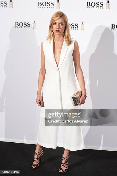 Spanish actress Maggie Civantos attends Hugo Boss "Man Of Today" presentation at the NH Eurobuilding Hotel on February 3, 2016 in Madrid, Spain.