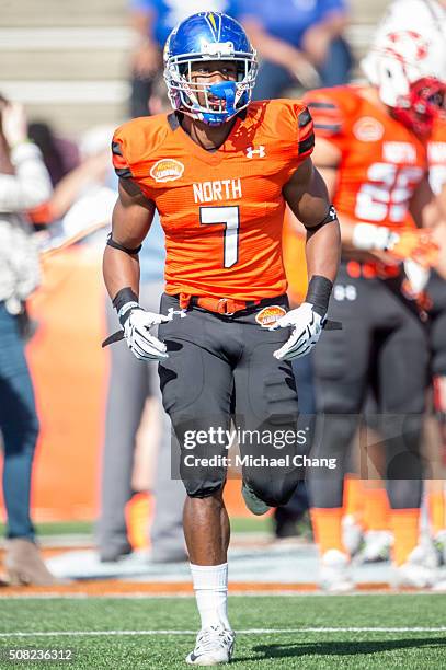 North team's runningback Tyler Ervin with San Jose State on January 30, 2016 at Ladd-Peebles Stadium in Mobile, Alabama.