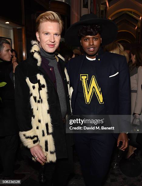 Henry Conway and Prince Cassius attend an evening of shopping and cocktails with Manolo Blahnik and British Vogue at the new Manolo Blahnik...