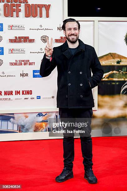 Jan Koeppen attends the 'Off Duty' German premiere on February 03, 2016 in Berlin, Germany.